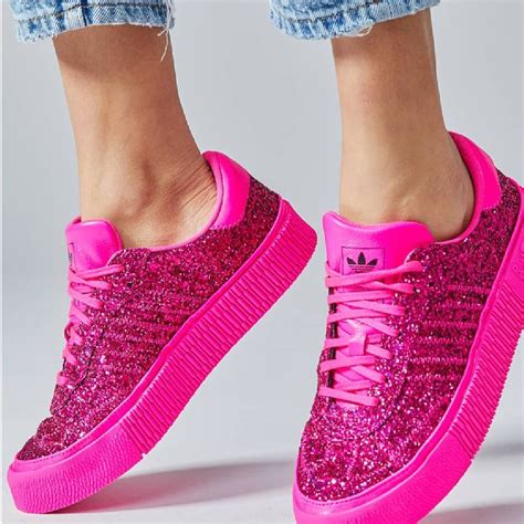 adidas schuhe pink glitzer|adidas pink shoes.